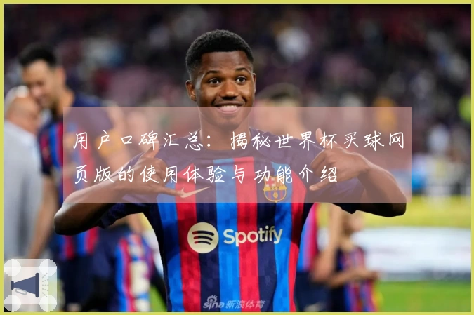用户口碑汇总：揭秘世界杯买球网页版的使用体验与功能介绍